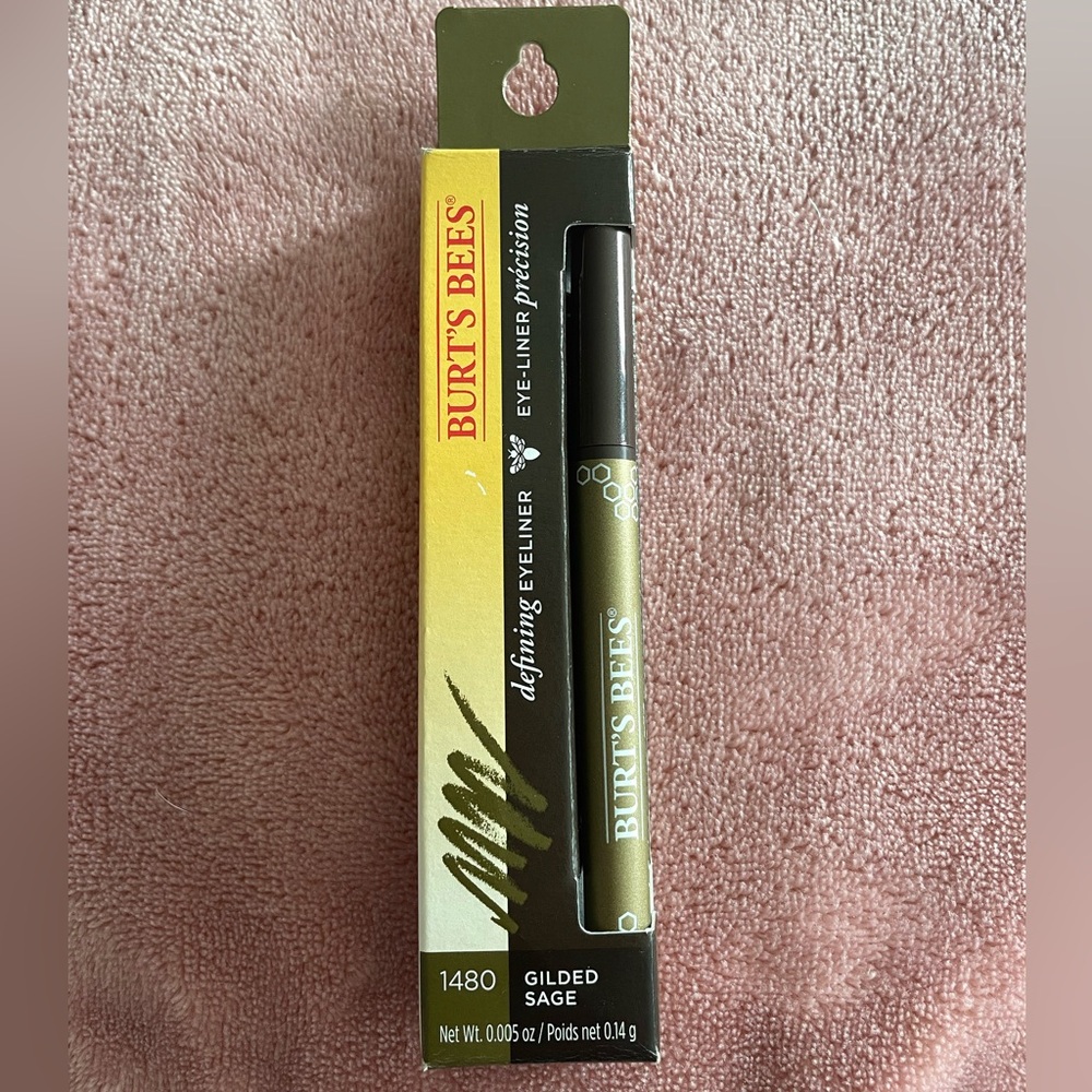 BNIB! New Burt's Bees Defining Eyeliner in 1480 Gilded Sage